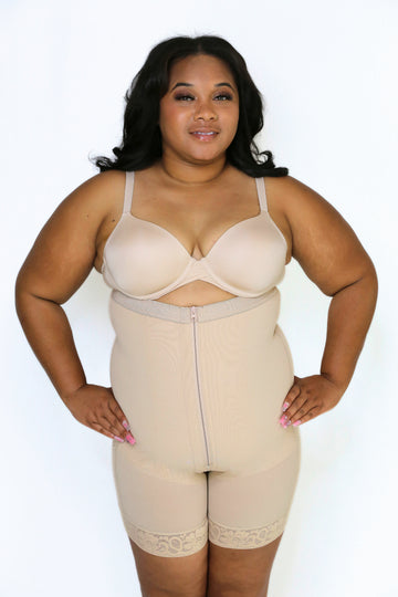 Dulce Strapless Zipper Bottom and Front Faja Shapewear