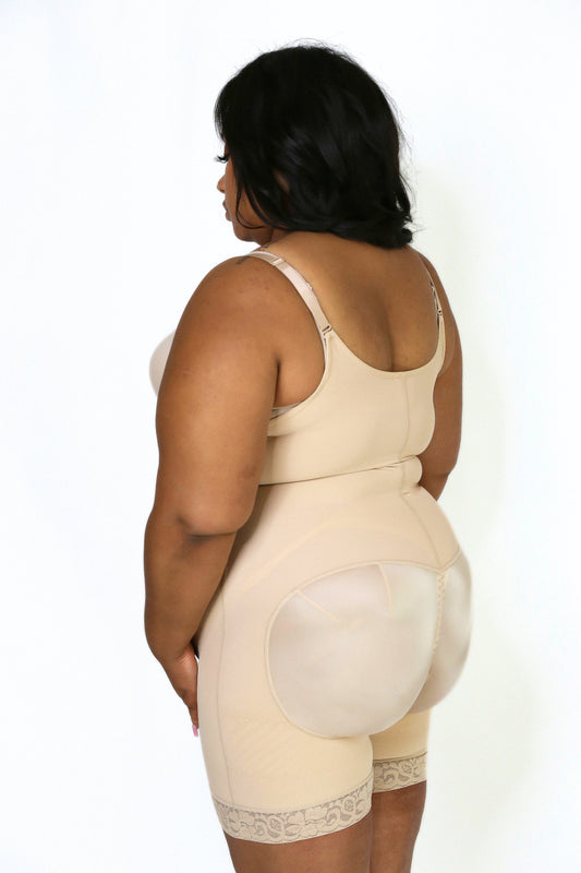 Mayra Thin Straps Zipper Front and Bottom Faja Shapewear